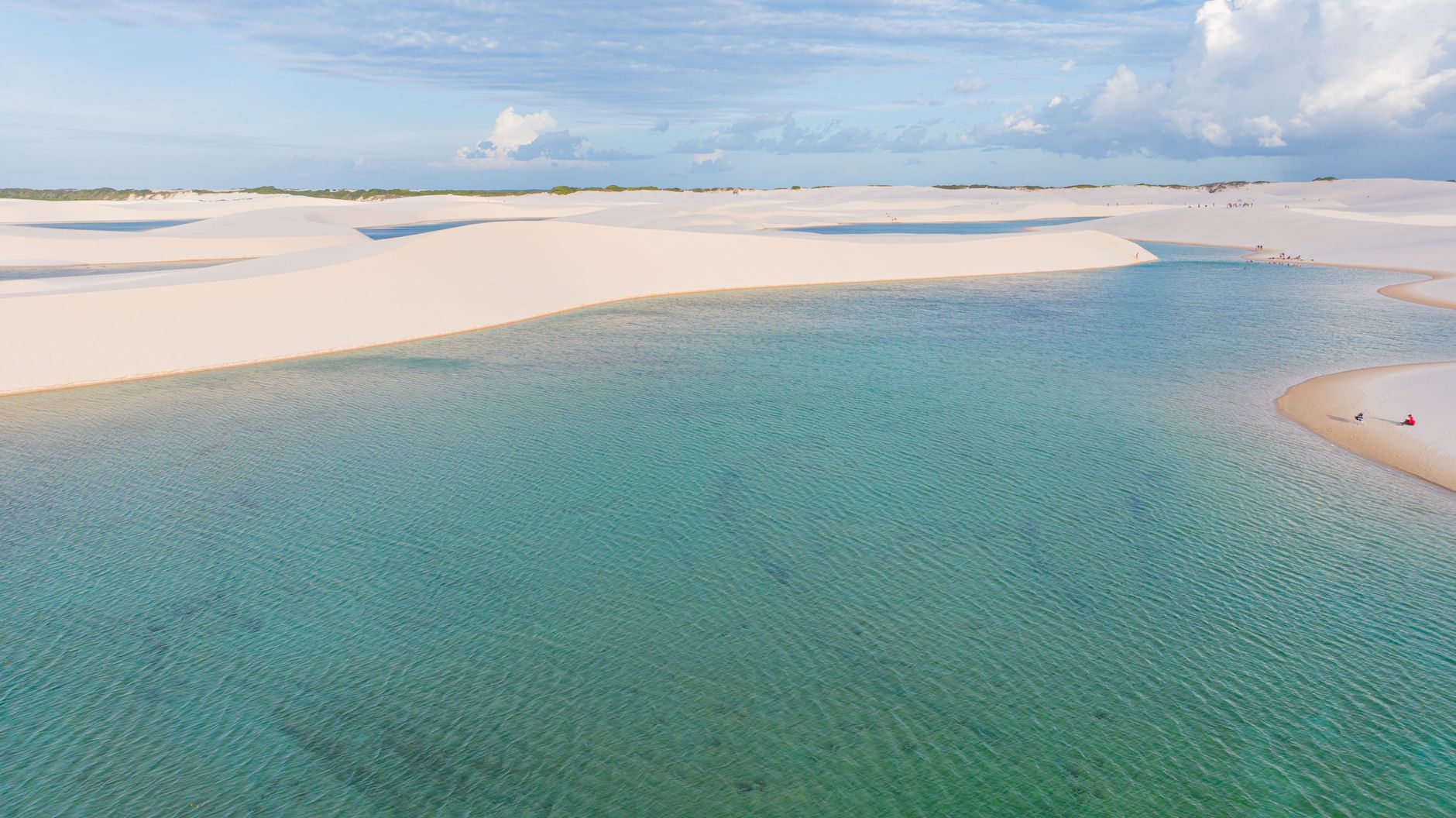 Vista aérea dos Lençóis Maranhenses